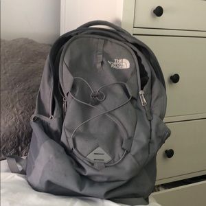 Grey north face backpack